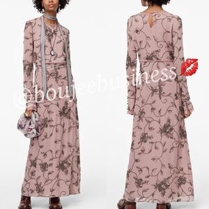ZARA BNWT Limited Edition Long Dress with Appliqués